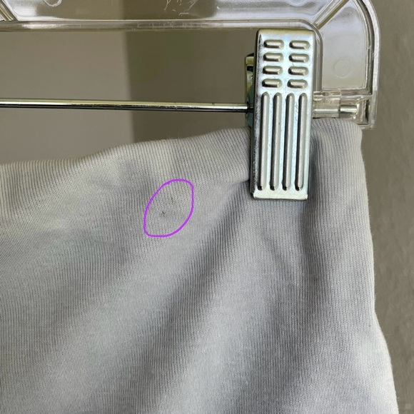 Mable Gray Scrunched Mini Skirt MEDIUM - Picture 9 of 10